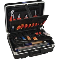 Werkzeugsortiment 46-tlg.Schalenkoffer m.Rahmen a.Alu.f.Elektriker Werkzeugsortiment 46-tlg.Schalenkoffer m.Rahmen a.Alu.f.Elektriker