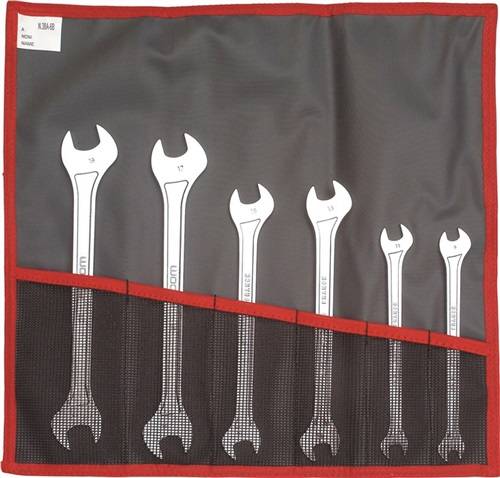 Gabelschlüssel-Satz 8 teilig in Tasche extra flach