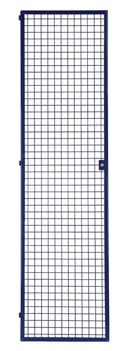 Gittertür LOGS 240 H1970xB540mm blau RAL 5022 abschl.LOGS