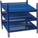 Regalelement LOGS 20 H520xB540xT390mm blau RAL 5022 m.Rasterstanzung 3 Fbd.LOGS Regalelement LOGS 20 H520xB540xT390mm blau RAL 5022 m.Rasterstanzung 3 Fbd.LOGS