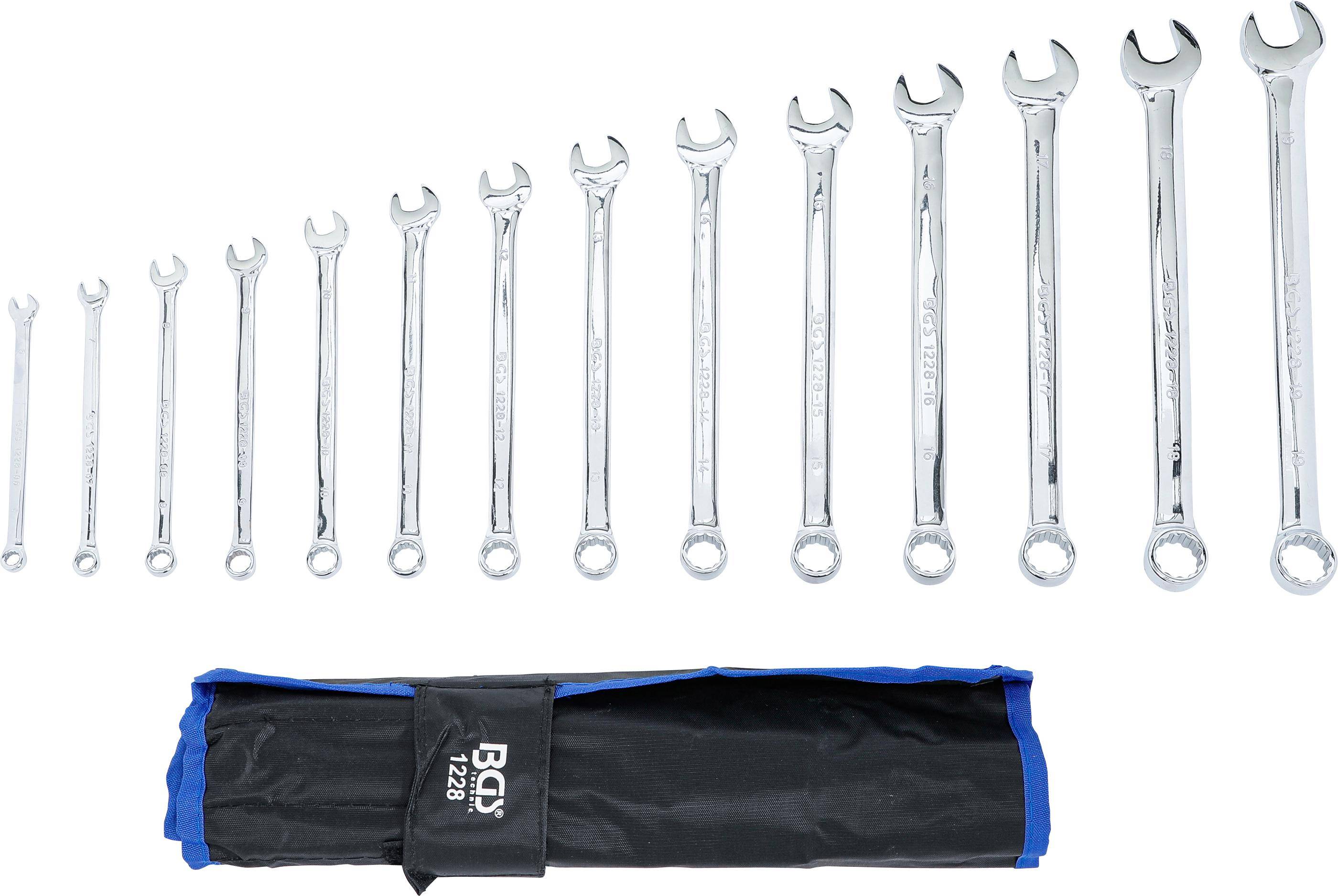 BGS Maul-Ringschlssel-Satz | extra lang | SW 6 - 19 mm | 14-tlg.