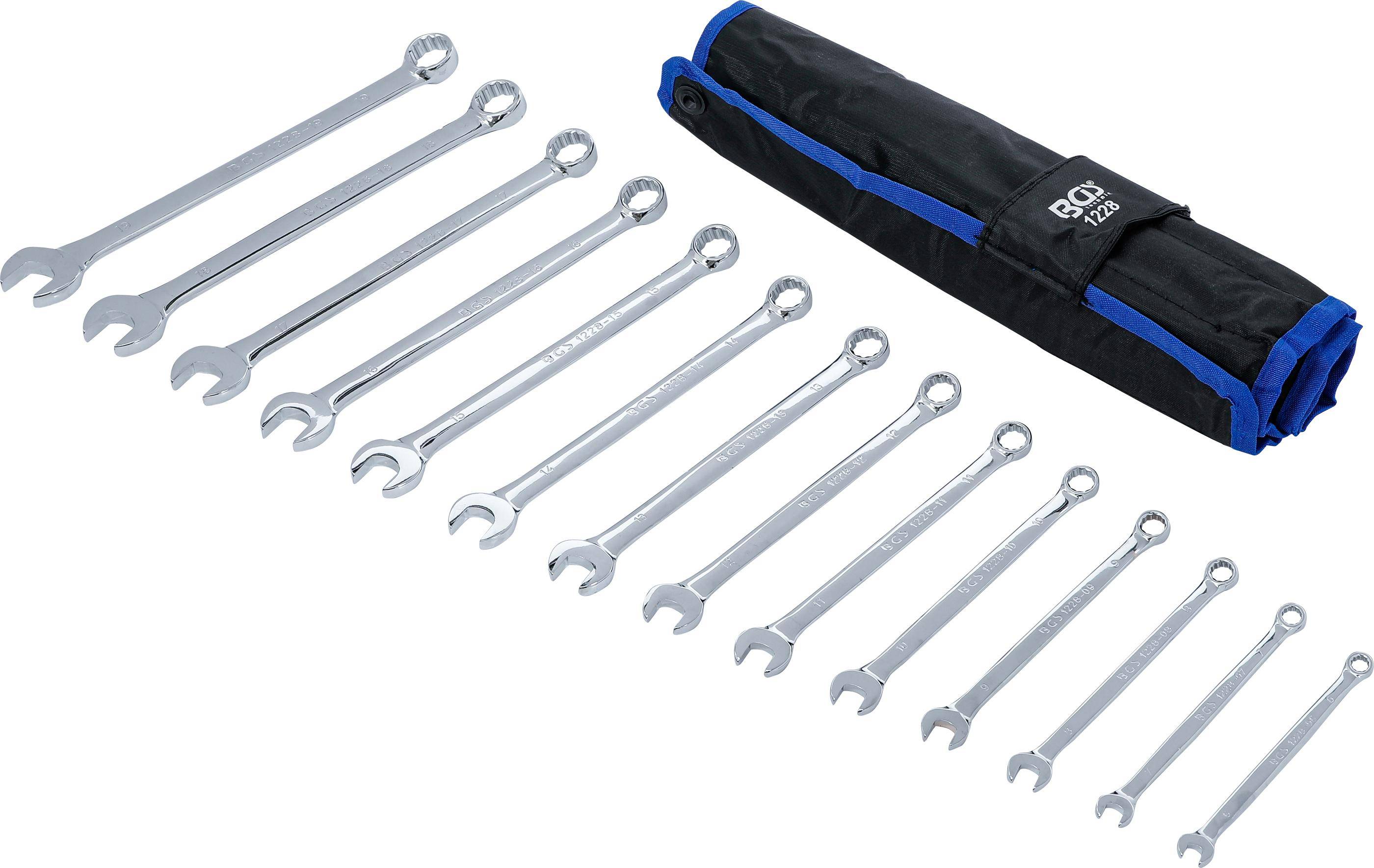 BGS Maul-Ringschlssel-Satz | extra lang | SW 6 - 19 mm | 14-tlg.