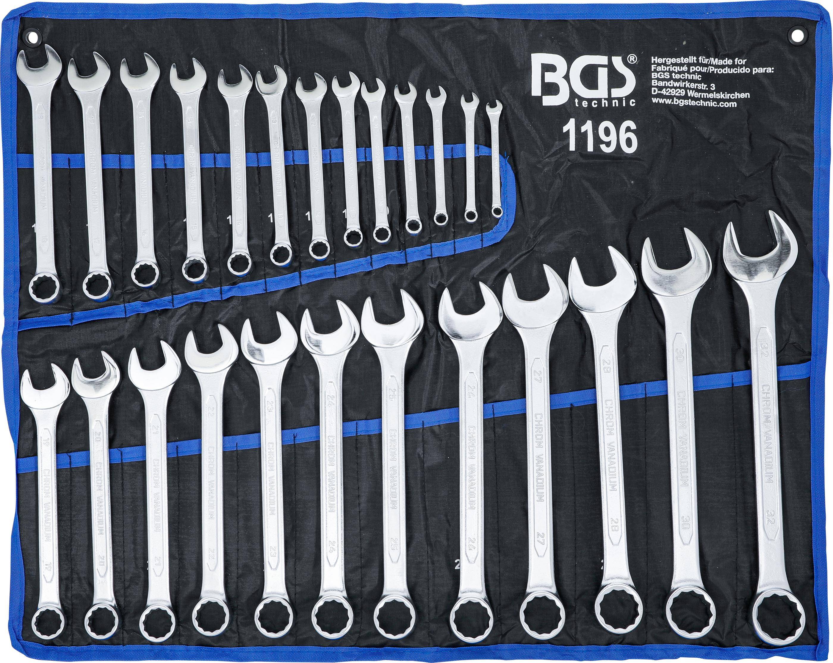 BGS technic Maul-Ringschlssel-Satz | SW 6 - 32 mm | 25-tlg.