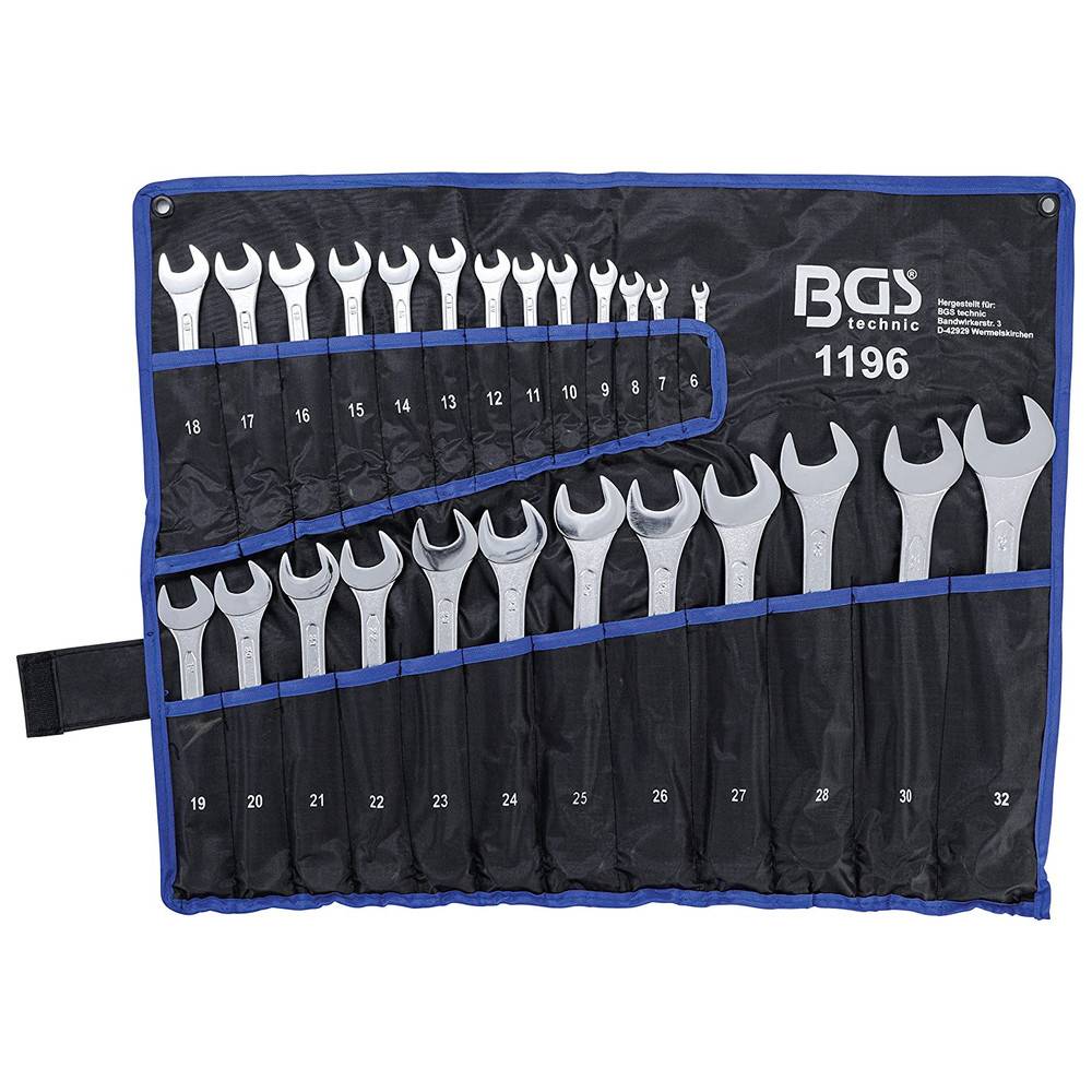 BGS Ringmaulschlüssel-Satz, DIN 3113 A, 25-teilig, 6-32 mm