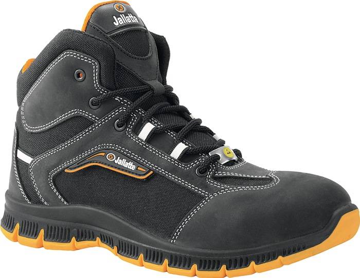 Sicherheitsstiefel Jaljab SAS Gr.41 schw./orange Leder/Nylon S3 SRC ESD EN203…