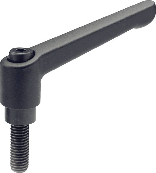 Verstellbarer Klemmhebel GN 300 d1 M 8mm l1 63mm l2 16mm AG GANTER