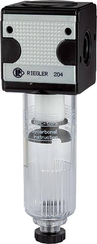 Filter multifix mit Polycarbonatbehälter 16bar BG5 G1." RIEGLER