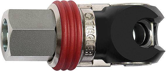 Schwenk-Sicherheits- Kupplung NW 7,2, Stahl, IG G1/2" RIEGLER