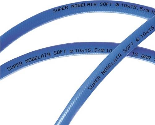 Druckluftschlauch Super Nobelair® Soft ID 9mm AD 14,5mm L.50m blau PVC