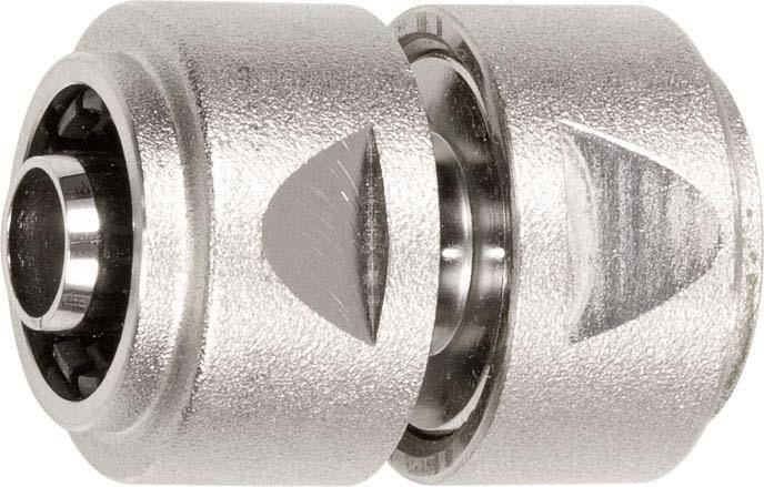 Schlauchverbinder 3/4" - 19mm MS Ni m. Spannmutter GEKA plus Stecksystem