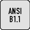 Gewindegrenzlehrdorn ANSI B1.1 UNC 3/8 Zollx16 D.9,525mm Tol.2B BOSS