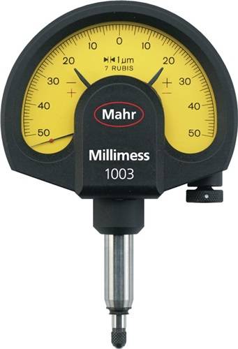 Feinzeiger Millimess 1003 ± 0,05mm Abl.0,001mm m.Stoßschutz MAHR