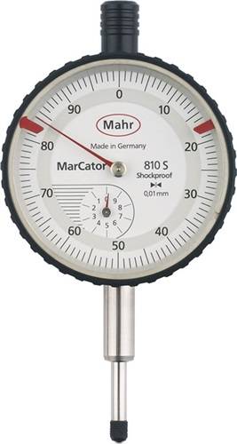 Messuhr DIN878 MarCator 810 S 10mm Abl.0,01mm m.Stoßschutz MAHR