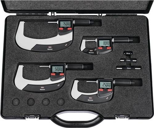 Bügelmessschraubensatz Micromar 40 EWRi IP65 0-100mm dig.Datenausg.MAHR