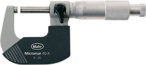 Bügelmessschraube DIN863/1 Micromar 40 A 0-25mm Spindel-Ø 6,5mm MAHR