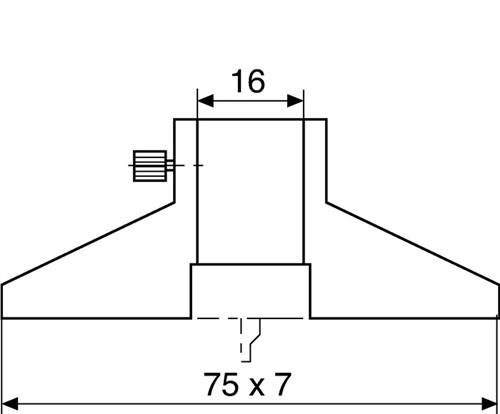 Brücke MarCal 16 Em Brücken-L.75mm z.Taschenmessschieber MAHR
