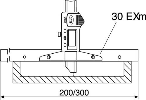 Brücke MarCal 30 EXm Brücken-L.300mm verl.z.Tiefenmessschieber MAHR