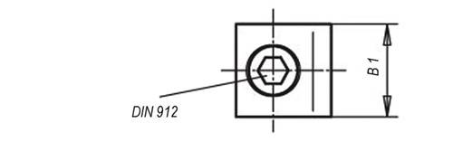 Spannklemme PITBULL® 4,2 kN MS m.stumpfer Kante M6 VE 6 St.POWER CLAMP