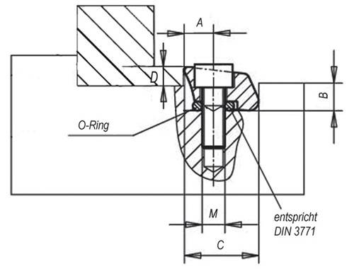 Spannklemme PITBULL® 6,6 kN geh.STA m.Messerkante M4 VE 8 St.POWER CLAMP