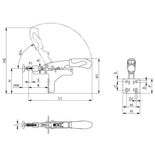 AMF Schubstangenspanner Nr.6873 Gr.15