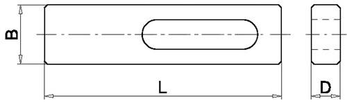 Unterlegplatte B.21xH.5xL.84mm f.B/C-Halter VDI50 AQUA-G Wilke