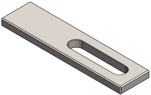 Unterlegplatte B.21xH.5xL.84mm f.B/C-Halter VDI40 AQUA-G Wilke