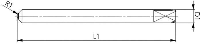 Markiernadel Nr.1570MMN Nadel-D.3mm R.1mm Exzentrizität 0,0mm Rollieren AMF