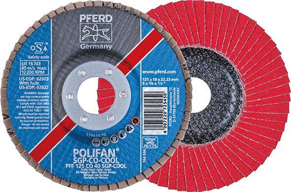 Fächerschleifscheibe SGP-COOL gerade 115mm CO40 Pferd