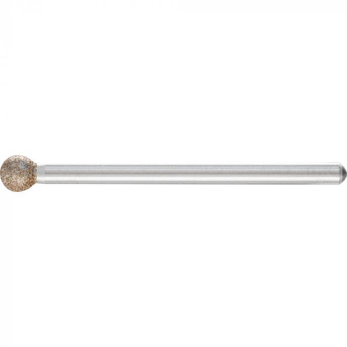 PFERD CBN-Schleifstift - Kugelform KU - Korngröße B 126 - Außen-ø 5,0 mm - Schaft-ø 3 mm - Preis per VE