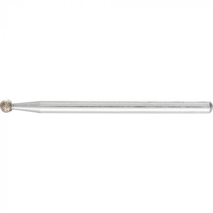 PFERD CBN-Schleifstift - Kugelform KU - Korngröße B 126 - Außen-ø 3,0 mm - Schaft-ø 3 mm - Preis per VE