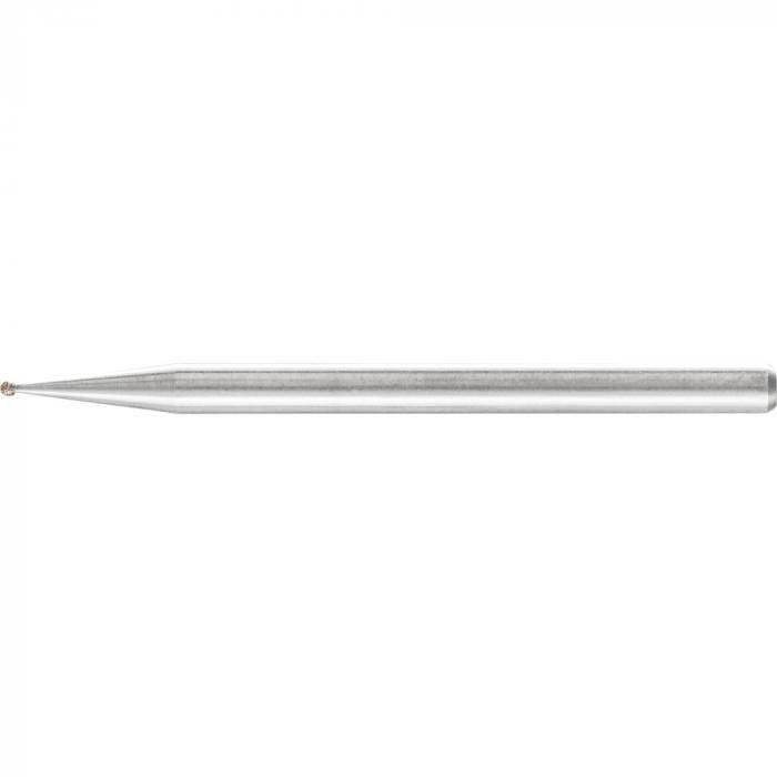 PFERD CBN-Schleifstift - Kugelform KU - Korngröße B 126 - Außen-ø 1,0 mm - Schaft-ø 3 mm - Preis per VE