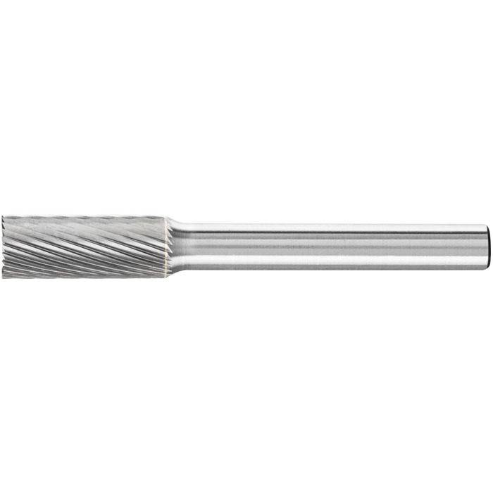 Frässtift "PFERD" - Hartmetall - Schaft-Ø 6 mm - Zahnung 5 - mit Stirnverzahnung - Bezeichnung ZYAS 0820/6 Z5 - Gesamtlänge 60 mm - Frässtift-ø x