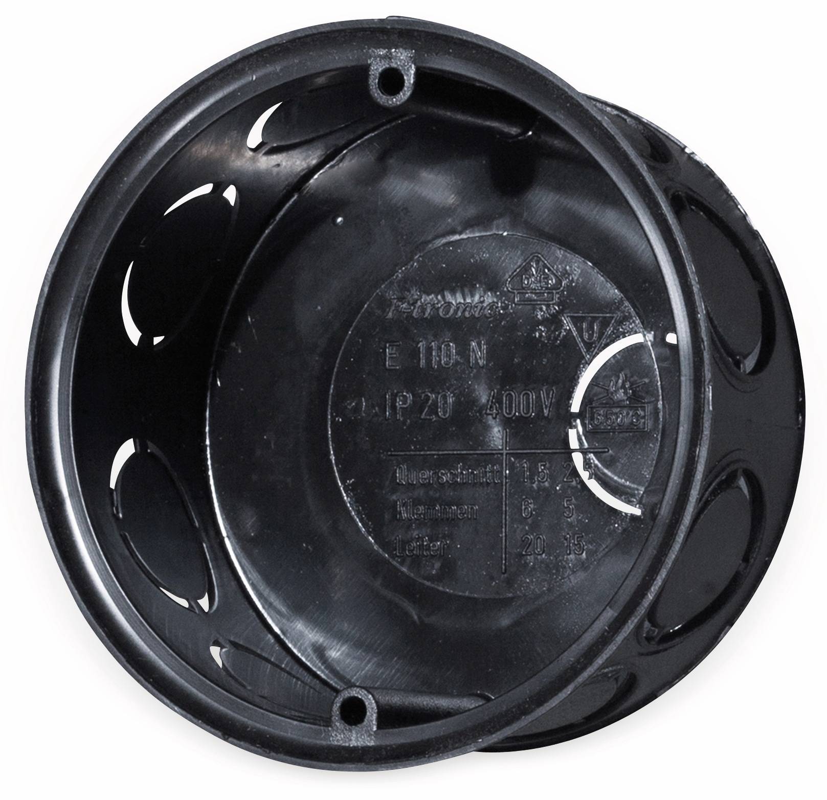 F-TRONIC Abzweigdose, Ø 72 mm, Höhe 35 mm