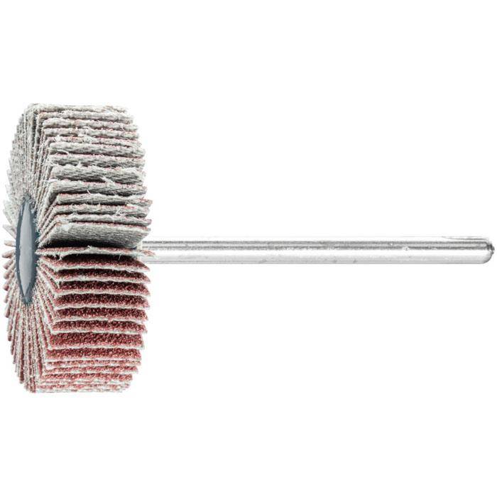 Fächerschleifer - PFERD - Korund A - Maße (D x T) 30 x 10 mm - Korngröße 120 - Bezeichnung F 3010/3 A 120 - empf. Drehzahl 12000 min-¹ - max. zul