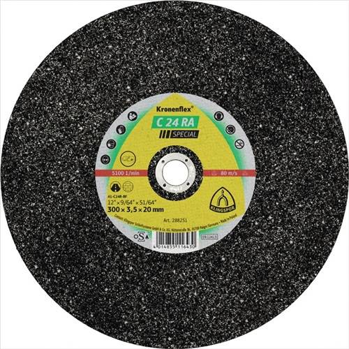 Trennscheibe C 24 RA Special D300x3,5mm ger.Bohr.20mm KLINGSPOR