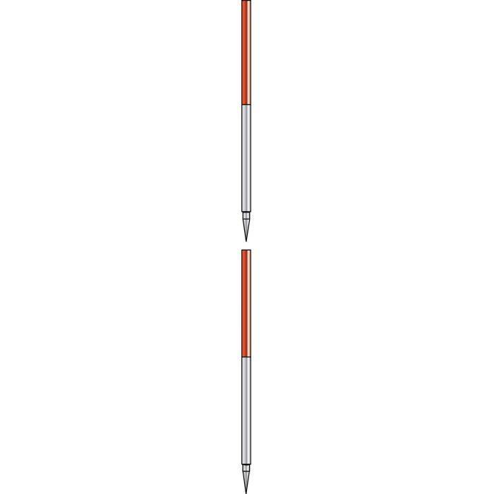 Nedo Zusammensteckbarer Fluchtstab - Stahl - PVC-Ummantelung - Länge 2 m - Ø 25 mm - Preis per Stück