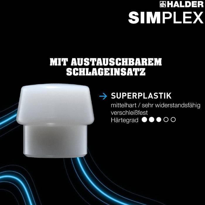 Spalthammer SIMPLEX 4100g Stiel-L.850mm Hickorystiel HALDER