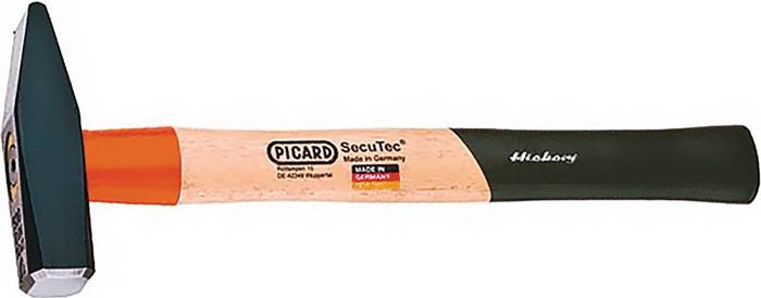 Ein Hammerstiel mit der Aufschrift 'Picard SecuTec, Made in Germany'.