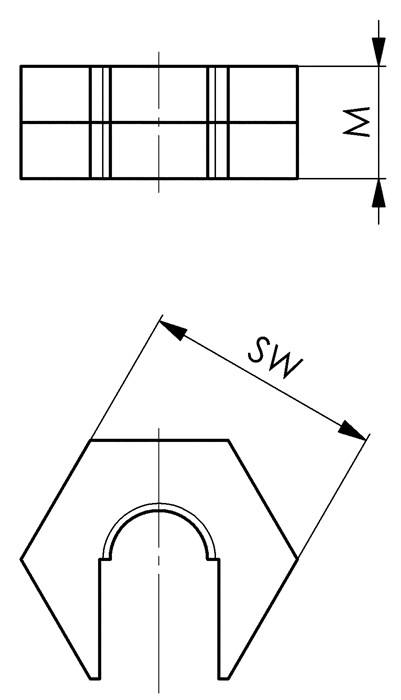 Schnellspannmutter ohne Bund 6332S-M6 AMF