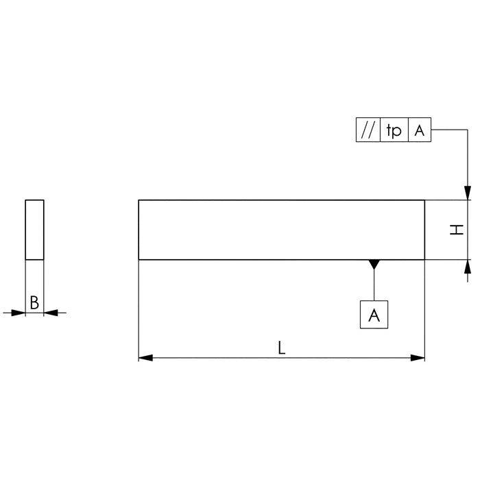 AMF Parallelunterlagen-Paar Nr.6348PSP10 6x19x100 Superpräzision