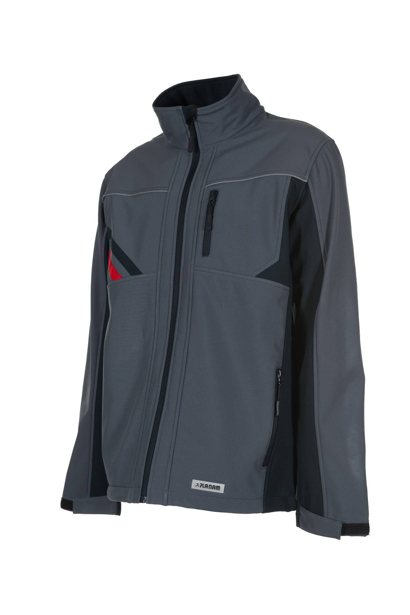 Planam Highline Softshelljacke schiefer/schwarz S 2382044