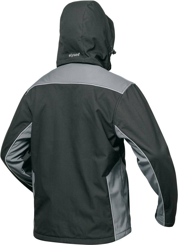 Jacke Posen, Softshell, Gr. L, schwarz/grau