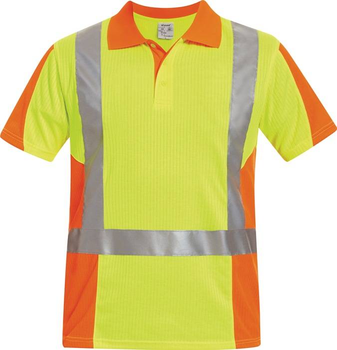 Warn-Poloshirt Zwolle, Gr. S, gelb/orange