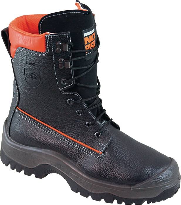 Forstsicherheitsstiefel NoRisk Gr.47 schwarz/orange Leder S3 SRC EN20345/EN17249