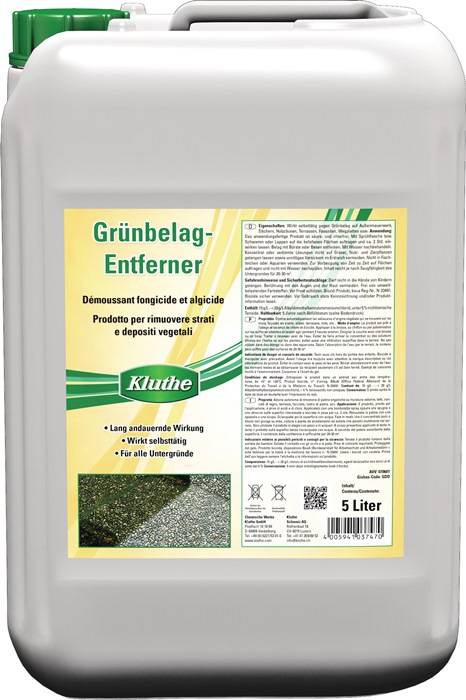 Grünbelagsentferner chlor- u.säurefrei 5l Kanister KLUTHE