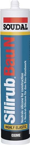Silikondichtstoff Silirub Bau N schwarz 300 ml Kartusche SOUDAL