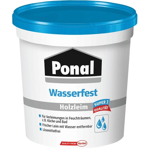 Ponal Wasserfest Super 3 Holzleim 760g Dose (F) Weißleim Henkel Ponal Wasserfest Super 3 Holzleim 760g Dose (F) Weißleim Henkel