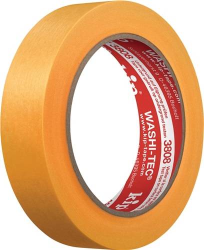 Abdeckband 3808 WASHI-TEC® Premium glatt gelb L.50m B.30mm Rl.KIP