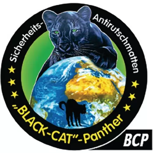 Sicherheitsantirutschmatte BLACK-CAT Panther -BCP- L0,2m B0,24m D4,5mm Sicherheitsantirutschmatte BLACK-CAT Panther -BCP- L0,2m B0,24m D4,5mm