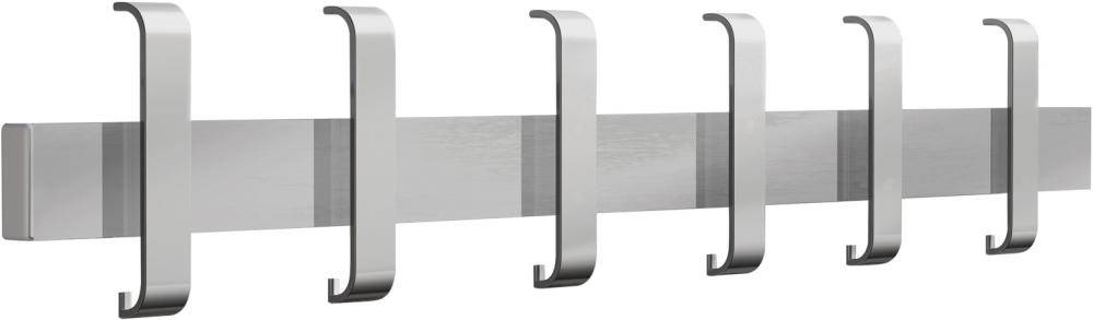 Sicherheits-Wandgarderobe Arosa 95cm silber 6+12 Haken